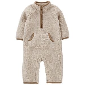 Carter's Baby Unisex Sherpa Coverall Jumpsuit 12M